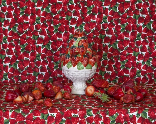 Rachel Stern, Still Life with Real and Fake Strawberries, 2013