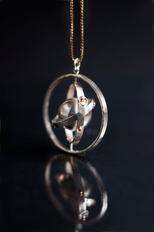 Solar system inspired jewelry from the Miriel Design