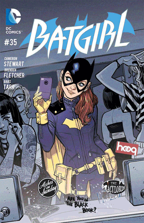 </p>
<p>Don’t forget to PREORDER Batgirl #35 at your local comic shop TODAY!  If you haven’t already, please tell your retailer that you want - need - a copy of Batgirl #35.  <br />
(Animated GIF by Babs!) <br />
