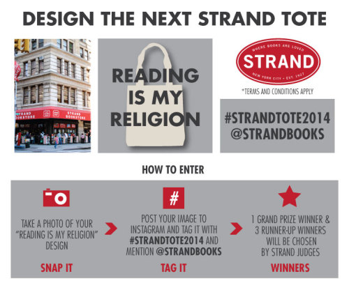 :(via About Strand Strand Contests Tote Bag Design Contest at Strand ...