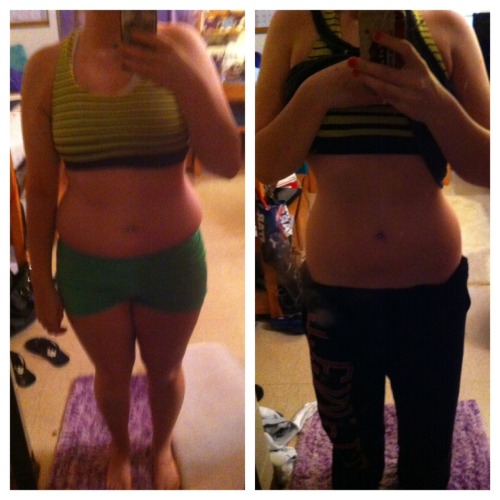 emily-skywalker:

Not the best quality, but only 4 weeks of positive thinking and hard work and I’m already seeing a difference.
