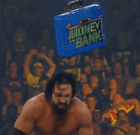 Image result for wwe money bank gif