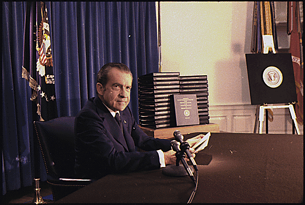 This is What Richard Nixon  Looked Like  on 4/29/1974 