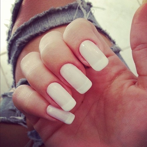 tumblr white perfect pink nails long polish ripped jeans rosy