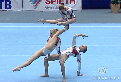collegehumor:    Holy NOPE What is Going on With That Gymnast's Leg?  Holy split.  