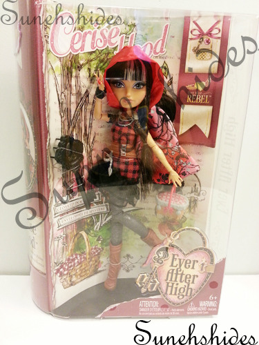 sunnehshides:

doll-grotto:

sunnehshides:

Ever After High  - Cerise Hood Photo set 1
These are Out of Box images. Sorry about the watermarks but some douchebags like to steal pictures. I will be making a video soon but we don’t have an area open to do so as we are still unpacking from moving.
To answer those curious she does not have Wolf Ears on the side of her head but she takes wonderful pictures.

Did the hood she’s wearing leave stains on her face?

No it didn’t :)
