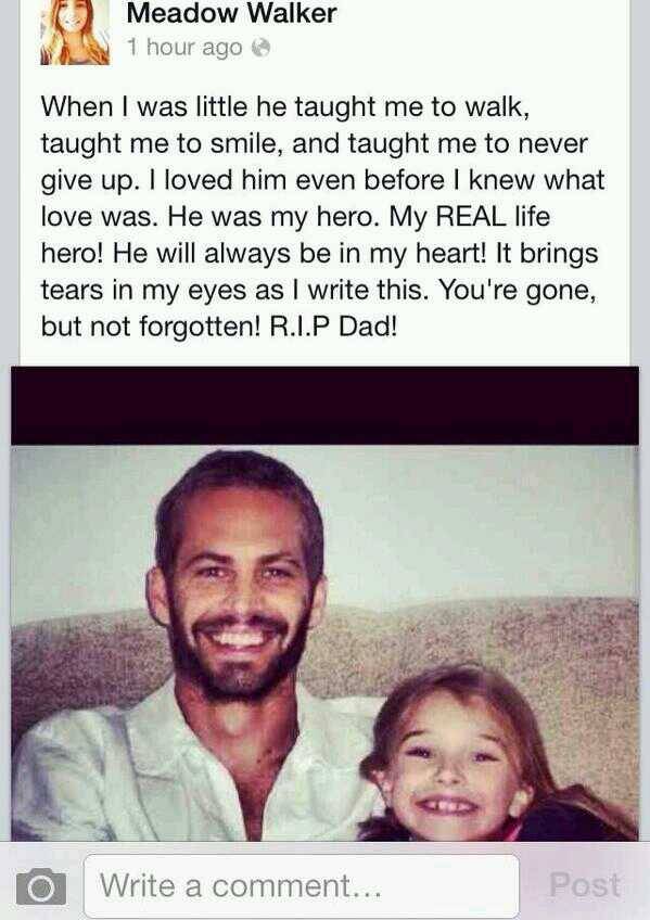 My heart just broke.. What Pauls daughter posted. RIP Paul. 