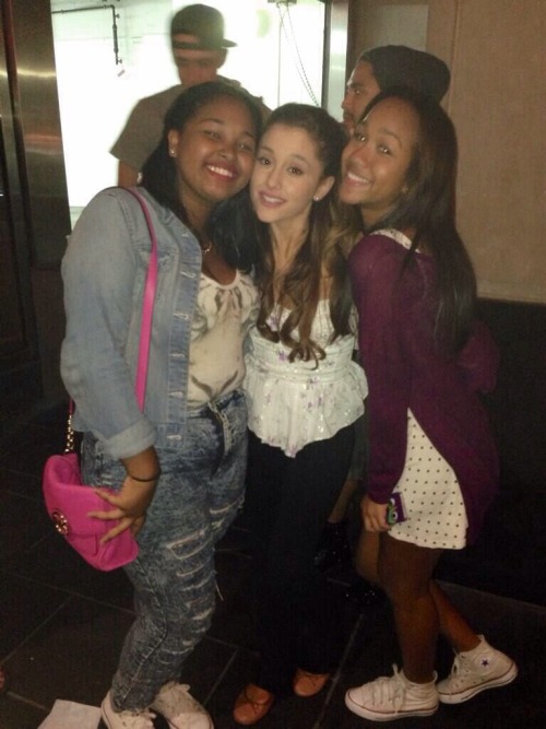 Ariana with fans