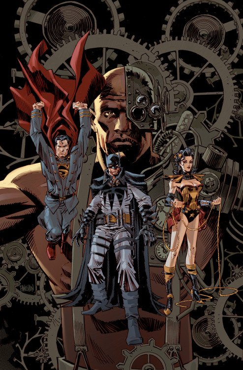 Steampunk Justice League Variant Cover
Created by Dan Panosian