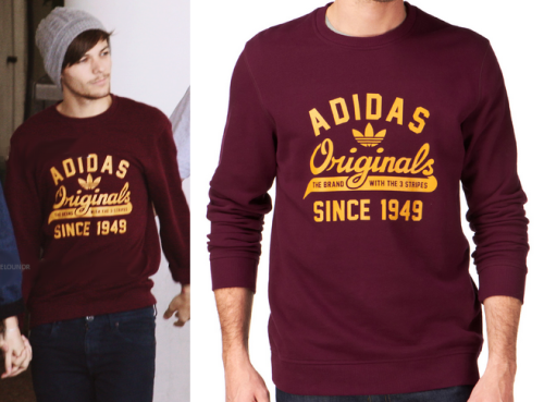 Louis wore this Adidas Originals sweatshirt when arriving at the venue in Melbourne earlier today (28.10.13)
Surfdome - £46.99