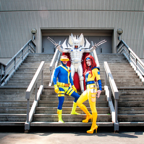 Dragon*Con 2011: X-Men Gathering by Marvel Entertainment on Flickr.My buddy Scott as Stryfe, myself as Jean. Don&#8217;t know the dude who&#8217;s Cyclops lol Photo by @omg_dj_judy! @marvel