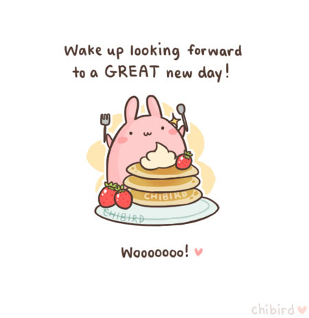 Get excited for days with bunnies and strawberries and pancakes! &gt;u&lt; Wooo!(I really loved how this turned out, so I apologize for protecting it with some chibird tags.)