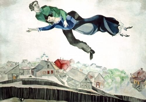 Chagall painting flying