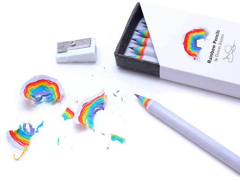 (via rainbow pencils by duncan shotton made from recycled paper)