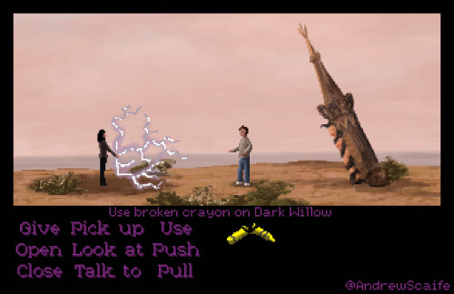 Buffy the Vampire Slayer as a LucasArts point and click adventure game
