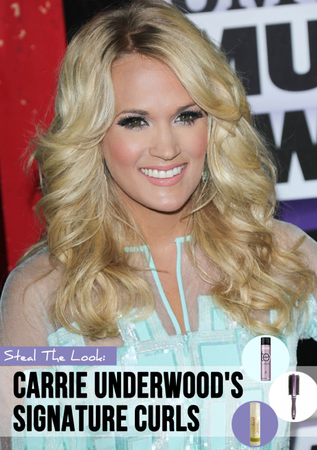 Carrie Underwood Updos Step by Step