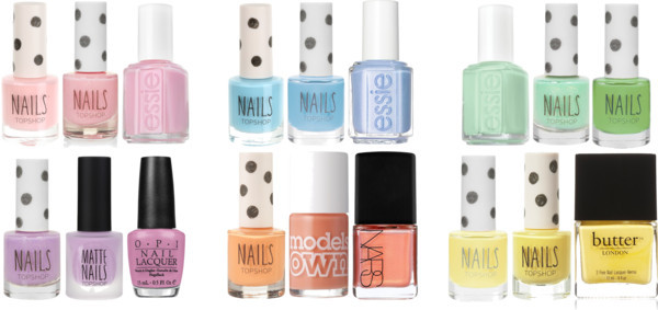 Pastel Polishes for Spring/Summer by sharkattacksam featuring Essie