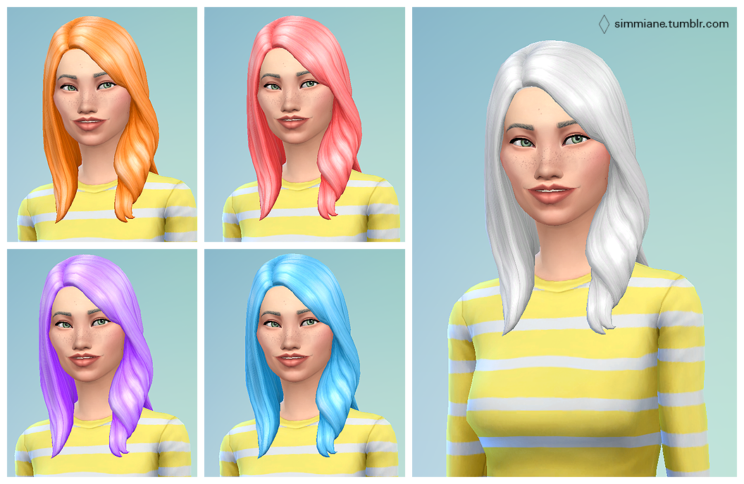Sims 4 Hair Color Modsl