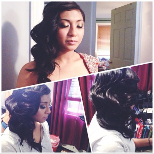 Princess’s #prom #hairstyle [trial & final look]: Victoria Secret ...