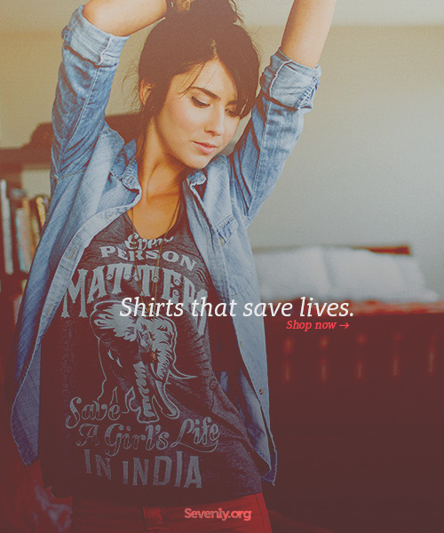 Show the world women’s rights are human rights.  This amazing shirt stops the murder of infant girls due to gendercide in India. Get a shirt and help save the life of a young girl!
Click here to get a shirt and help stop the tragic murders.