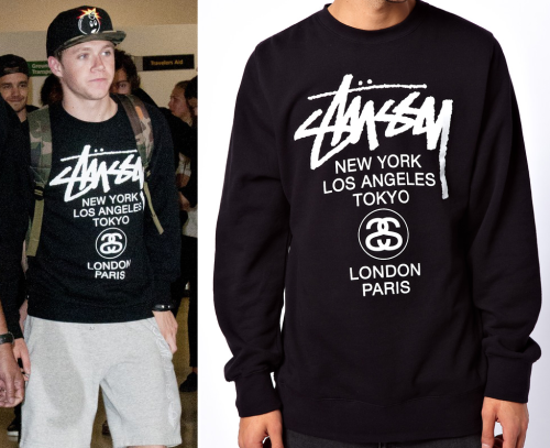 Niall wore this Stussy sweater when arriving at the airport in New York (August 2013)
Asos - £65
