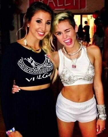 Miley on set of 23