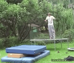 trampoline fall gif | WiffleGif