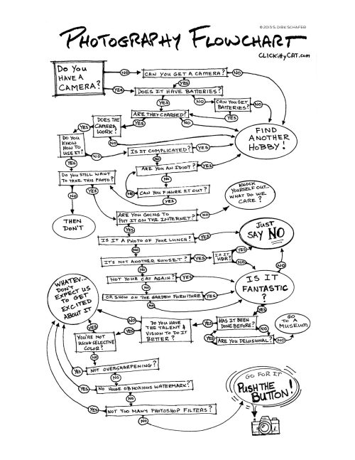The Photography Flowchart from Clickittycat.com