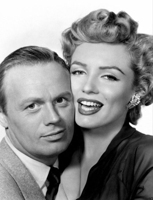 Marilyn Monroe and Richard Widmark in &#8216;Dont Bother to Knock&#8217;, 1952.