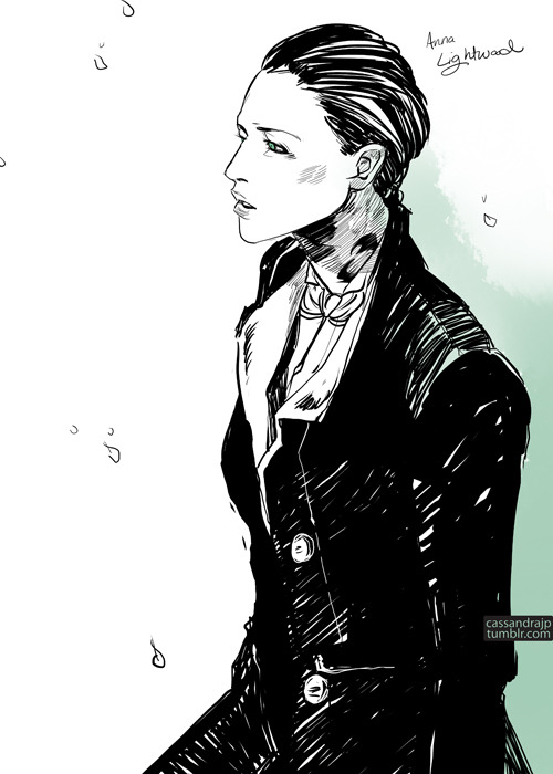 Sketch of Anna Lightwood from The Last Hours (to be written by cassandraclare)