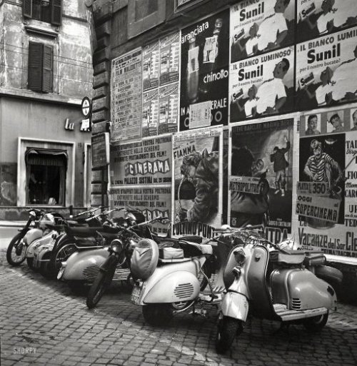 La Dolce Vespa: 1955

July 1955. &#8220;Rome, Italy. Coverage focuses primarily on people, places and historical monuments.&#8221; From photos by Philip Harrington for the Look magazine article &#8220;Can Catholics Separate Church and State?&#8221;