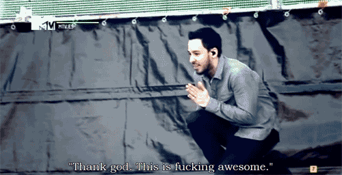 
Linkin Park moments: 3/20 - Mike being the cutest person on earth. (MTV World Stage 2011)
