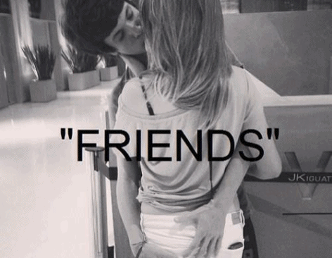 just friends** i love you gif