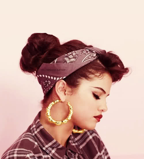 Selena Gomez Thug Cholo Chola Bandana Pictures