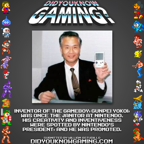 Game Boy.  http://ign.com/articles/2009/09/10/from-janitor-to-superstar