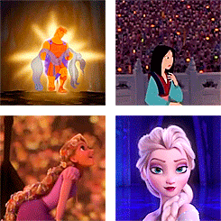 Hercules (1997), Mulan (1998), Tangled (2010), Frozen (2013)
