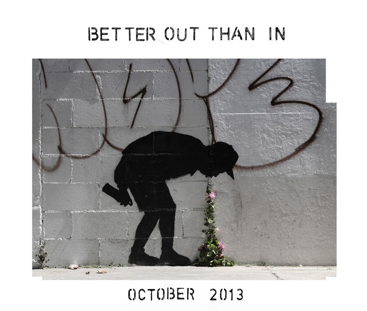 not-wrec:

grantcotter:

NEW BANKSY
Better Out Than In: October 2013

❤❤