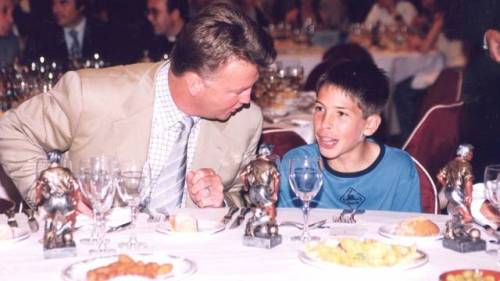 Ван Гаал и маленький Хорди Альба, 2002 год.