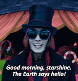 Quote says the hello starshine earth good morning What kinds