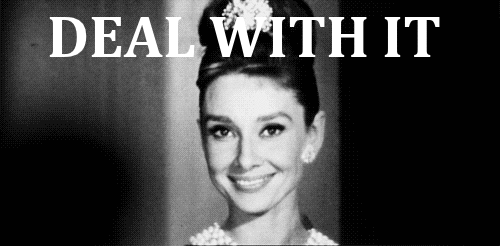 Audrey Hepburn Deal with it gif