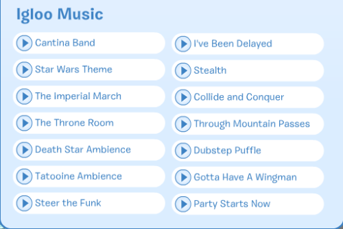 This is the new igloo music for July 2013 on Club Penguin!