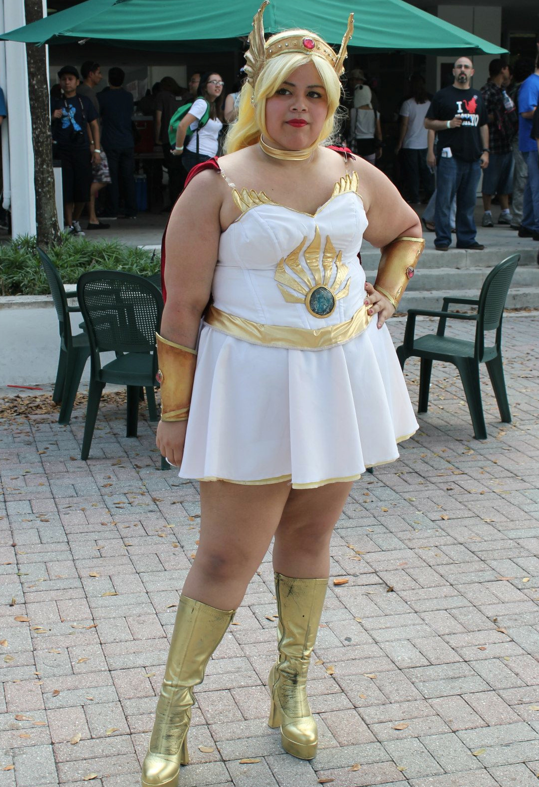 This is my She-Ra cosplay that I finished constructing a few days ago. 
I take my cosplaying very seriously. I put a lot of heart and work into making all my things from scratch, into the details, and into having a very well constructed outfit. But nothing really grinds my gears as much as not being taken seriously as a cosplayer due to my size 20 hips. Like, wow, the size of my waist does not detract how flippin&#8217; stellar the paint job on my armor is.
My point is, make the best costume you possibly can. Everyone else can shut their mouths as they gawk at your bodacious cosplaying self.