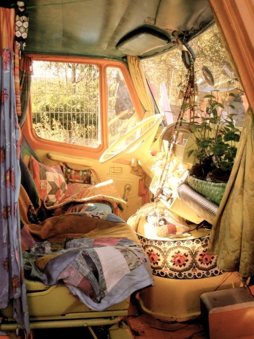Hippie Boho Interior Vw Kombi Nomad Campervan Stoned Oddity