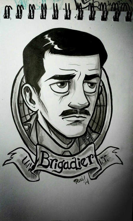 Welcome new followers! I hope you enjoy my drawings. Special thanks to GallifreyDeathZone for the post!
The Brigadier is one of my favorite characters from the classic series.