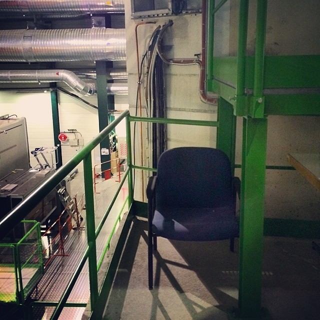 #lonelychairsatcern chair on top of the elevator shaft, 100 meters above #CMS, #b3578 #SDX5 #LHC #CERN