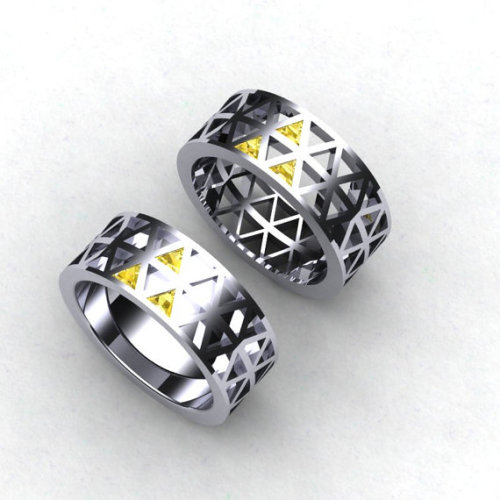 Zelda Triforce Gents Bands
Available in your choice of metals for $750(USD) at Paul Michael Design.