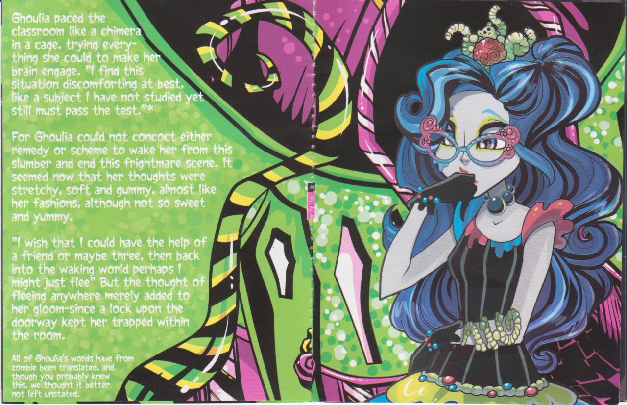 zozobalobo:

by popular demand (okay one person asked nicely), crummy scans of Ghoulia’s Sweet Screams story.  This is the last chapter, and the end of the SS dolls I think.
