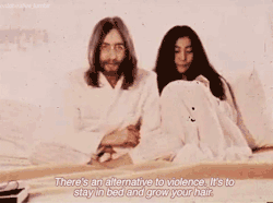 John Lennon & Yoko Ono GIF