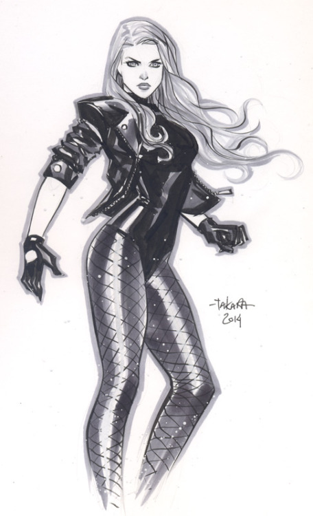 New York Comic Con 2014 sketch - Black Canary&#8212;for commission list, sketchbook pre-order or NYCC sketch list: mtakaraart@yahoo.com