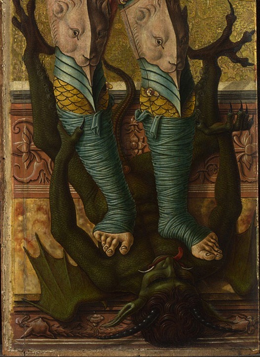 Carlo Crivelli

Saint Michael, detailtempera and gold on panelThe National Gallery, London
